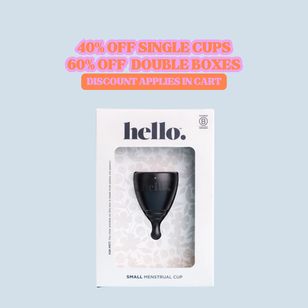 Hello Cup | Menstrual Cup | Black