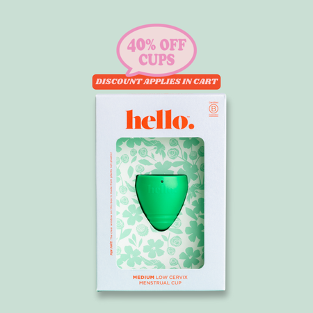 Hello Cup Low Cervix | Menstrual Cup