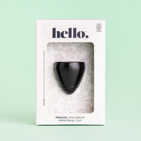 Hello Cup Black - Low Cervix