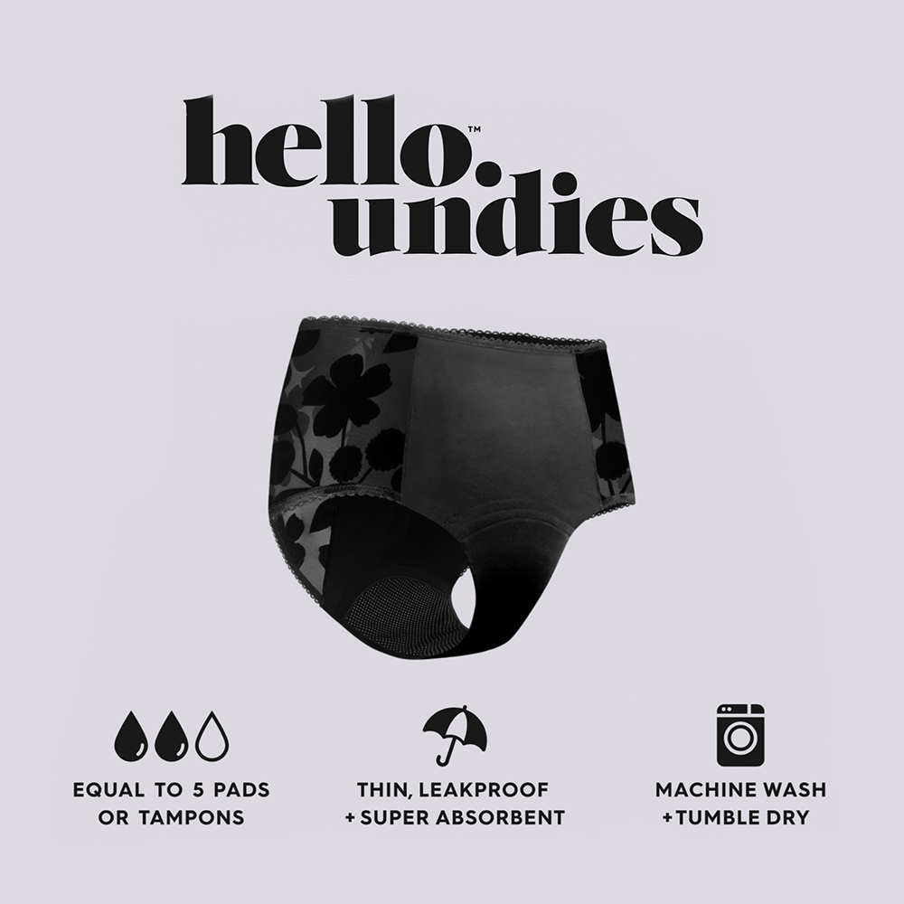 Hello Undies High Waist - Black
