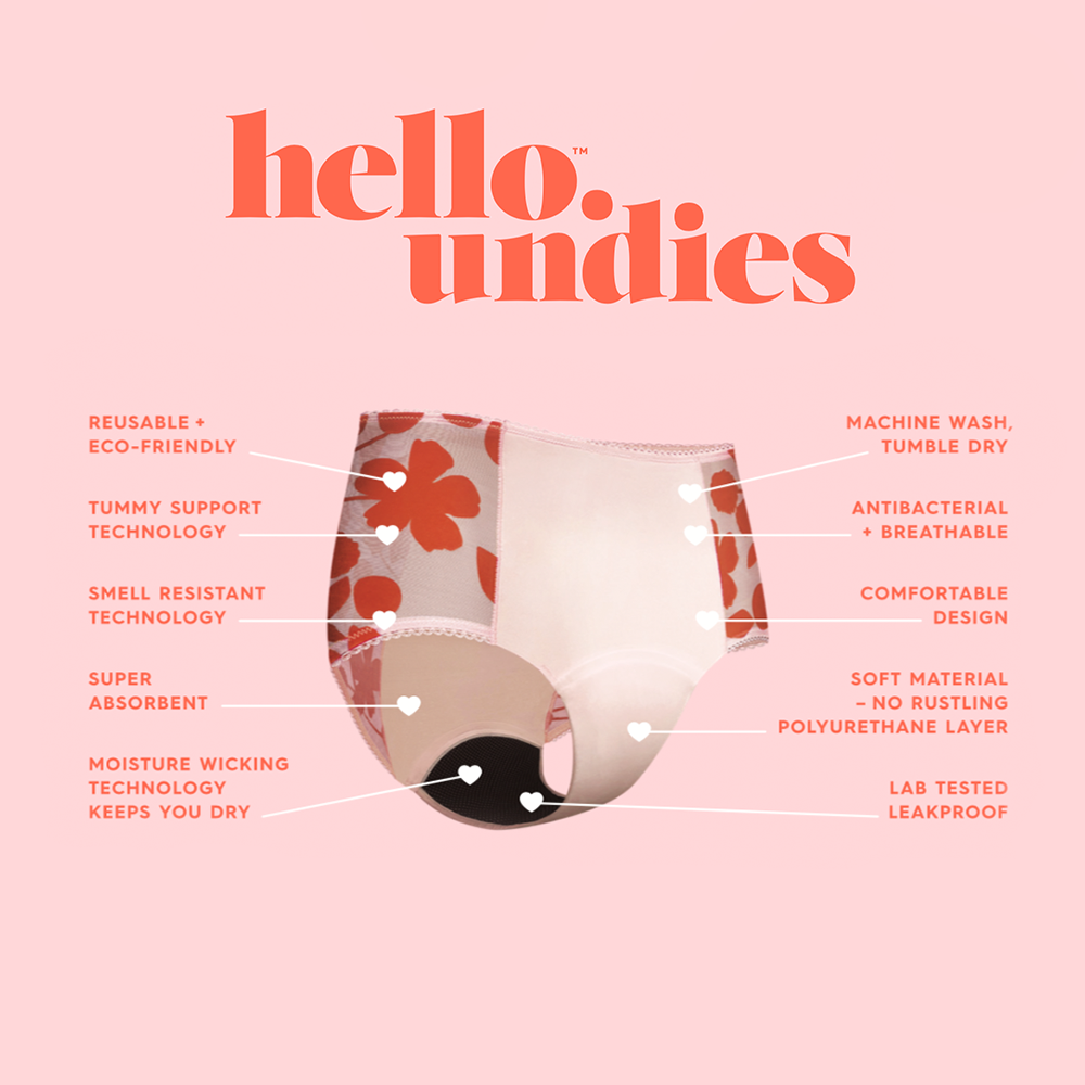 Hello Undies - Coral