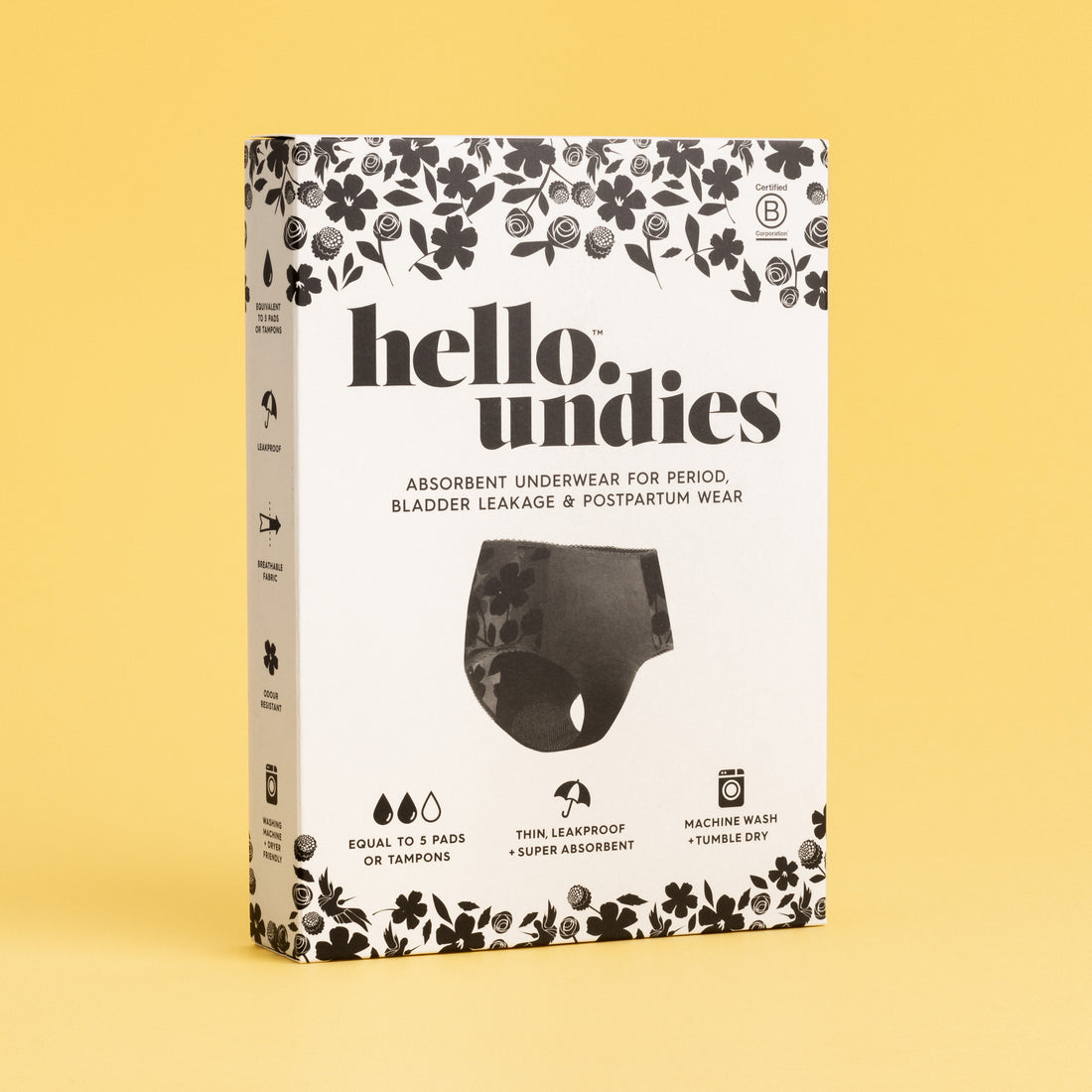 Hello Undies High Waist - Black