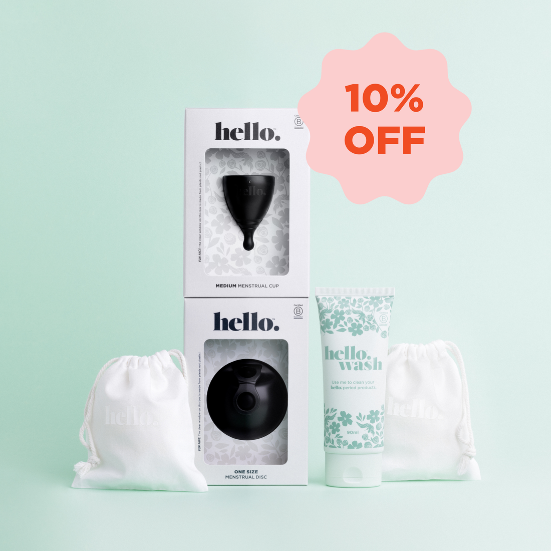 Black Hello Disc + Cup Bundle