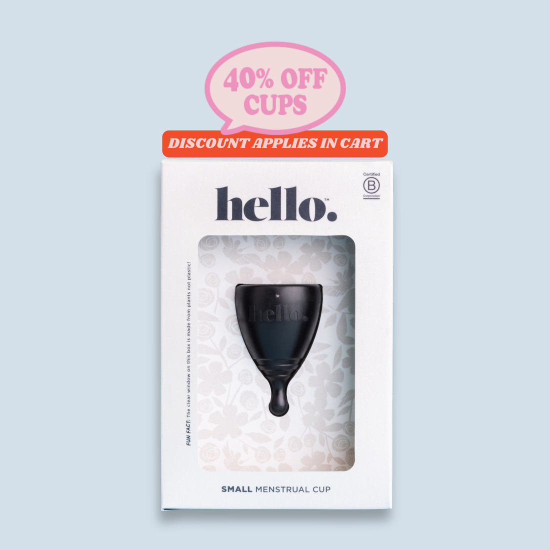 Hello Cup | Menstrual Cup | Black
