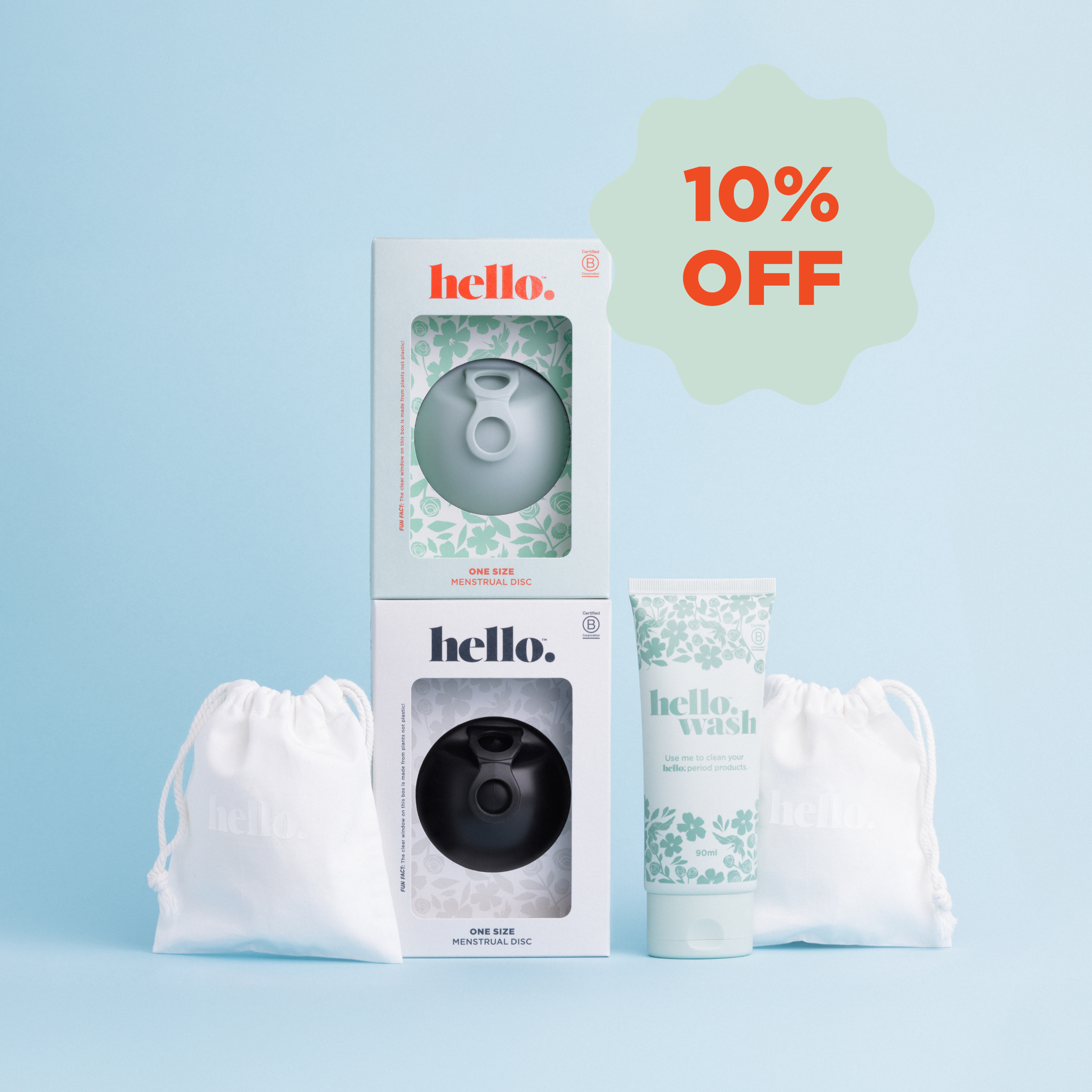 Hello Disc Duo Bundle | Shop Period Care | Hello Period