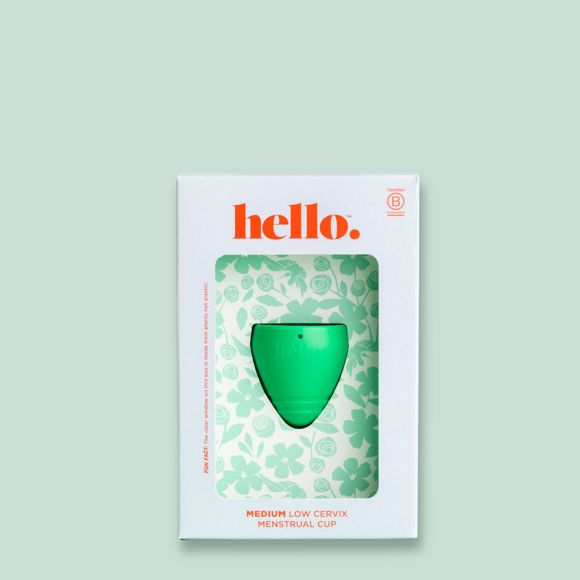 Hello Cup Green Low Cervix