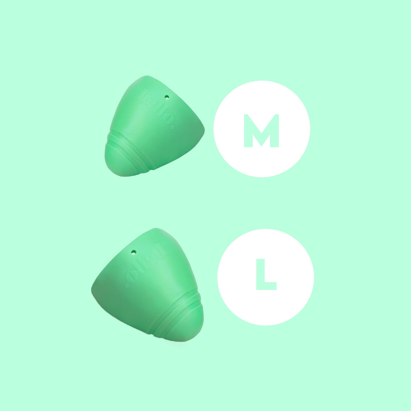Hello Cup Green Low Cervix Best Menstrual Cup for Low Cervix Hello
